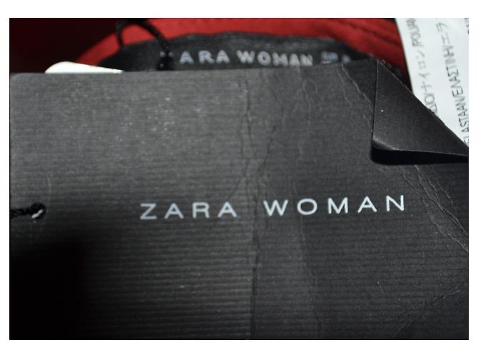 Gonna Zara rossa lunga al ginocchio S Rosso - vista 4