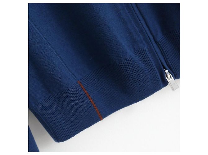 Loro Piana 28 Matches Zip-Up Cardigan Marineblau - Ansicht 3