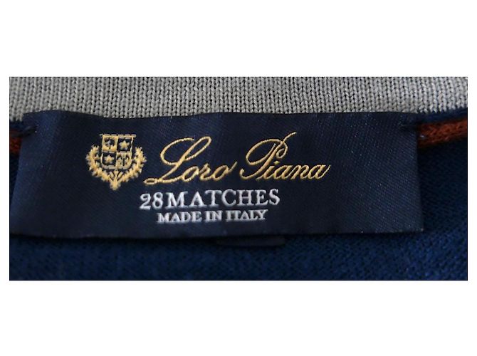 Loro Piana 28 Matches Zip-Up Cardigan Marineblau - Ansicht 6