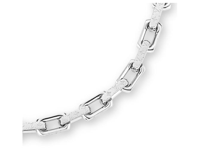 Louis Vuitton Collana Monogram Chain m00307 Argento - vista 5
