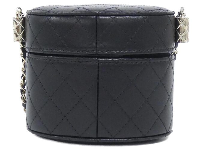 Borsa a spalla in agnello nero Chanel AP1573 - vue 2