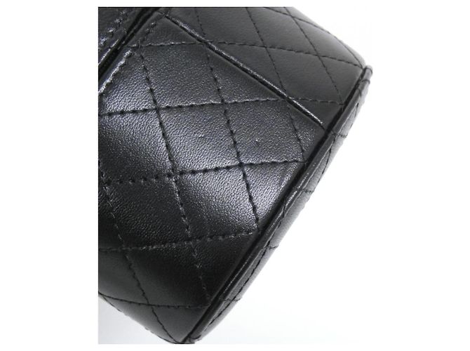Borsa a spalla in agnello nero Chanel AP1573 - vue 4