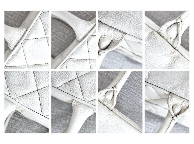 Timeless Chanel Matelassé Trapuntato Senza Tempo Bianco - vista 8