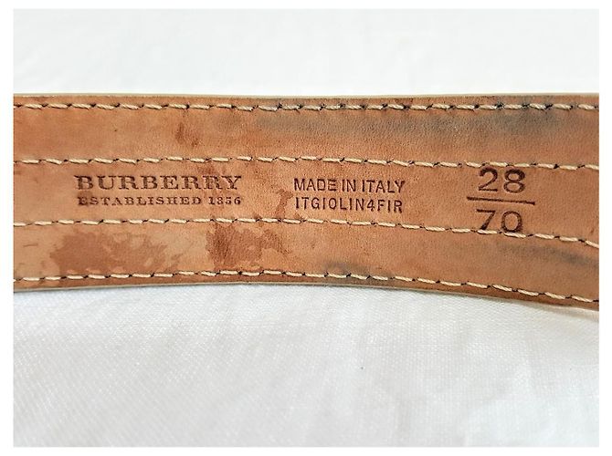 Burberry Python Leather Belt Gold Golden - view 3