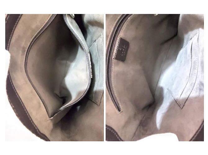 Borsa Gucci GG Supreme marrone tela e pelle Marrone chiaro Marrone scuro - vista 14