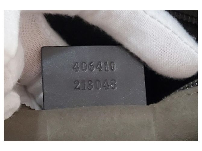 Borsa Gucci GG Supreme marrone tela e pelle Marrone chiaro Marrone scuro - vista 3