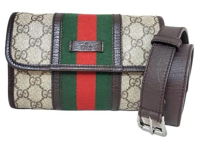 Gucci Bum bag e cintura GG Monogram Marrone - vista 10