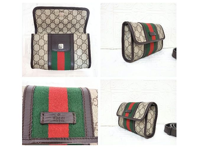 Gucci Bum bag e cintura GG Monogram Marrone - vista 2