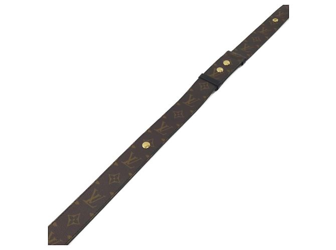 Cinghia a Spalla Monogram Louis Vuitton J02465 Marrone Nero - vista 2