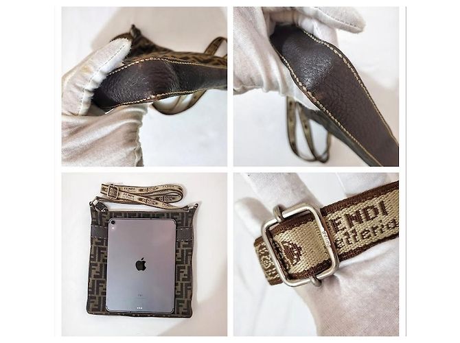 Fendi Messenger Selleria Zucca Marrone - vista 11