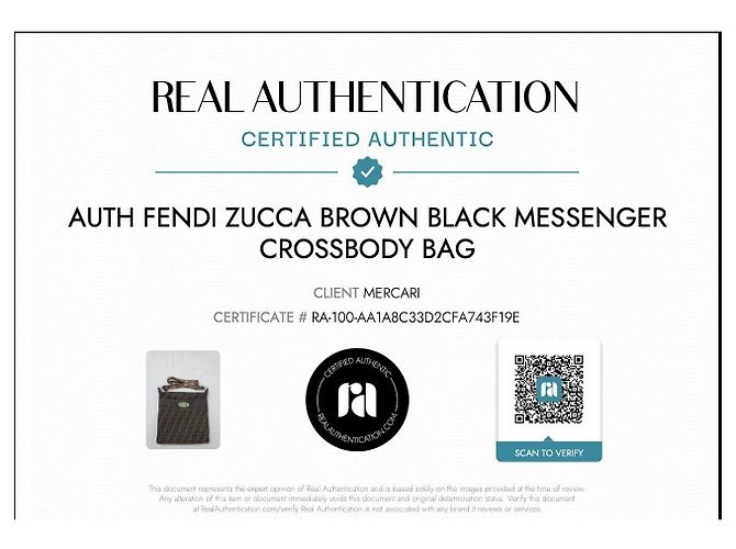 Fendi Messenger Selleria Zucca Marrone - vista 4