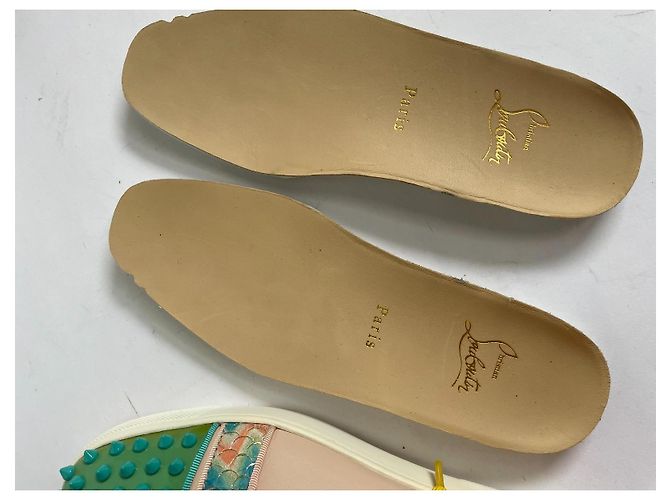 Sneakers Christian Louboutin in pelle multicolore - vista 10