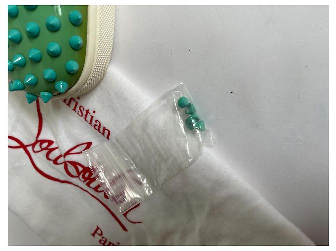 Sneakers Christian Louboutin in pelle multicolore - vista 3