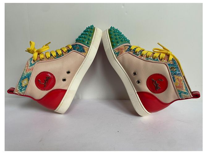 Sneakers Christian Louboutin in pelle multicolore - vista 6