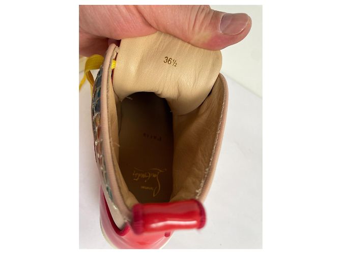 Sneakers Christian Louboutin in pelle multicolore - vista 9