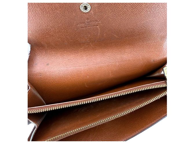 Louis Vuitton Vintage Brown Monogram Canvas Sarah Wallet - view 3