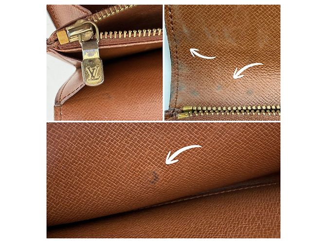 Louis Vuitton Vintage Brown Monogram Canvas Sarah Wallet - view 5