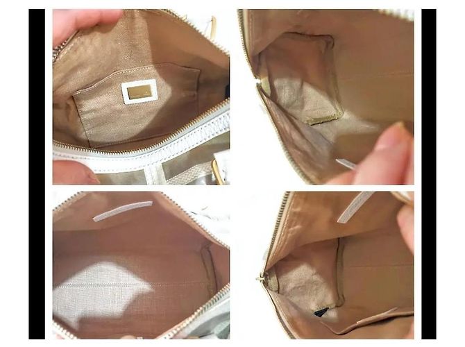 Fendi Borsa a mano Selleria Horse Bianco Crudo - vista 11