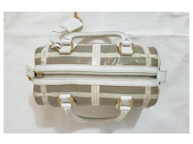 Fendi Borsa a mano Selleria Horse Bianco Crudo - vista 7