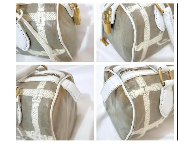 Fendi Borsa a mano Selleria Horse Bianco Crudo - vista 9