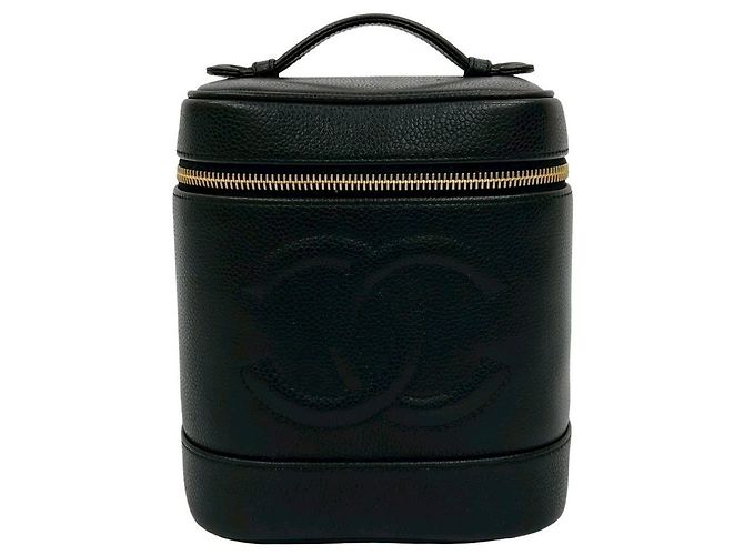 Borsa a mano in pelle di caviale Chanel Coco Mark Nero - vista 2