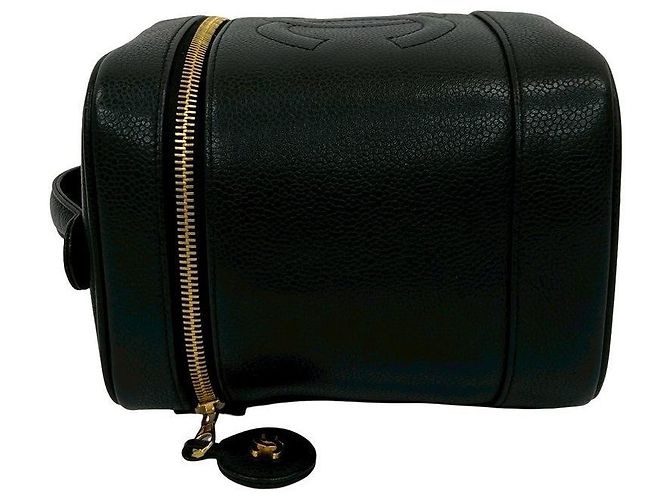 Borsa a mano in pelle di caviale Chanel Coco Mark Nero - vista 6