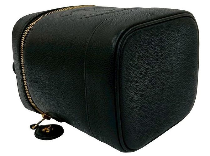 Borsa a mano in pelle di caviale Chanel Coco Mark Nero - vista 8