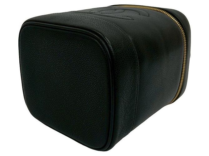 Borsa a mano in pelle di caviale Chanel Coco Mark Nero - vista 9