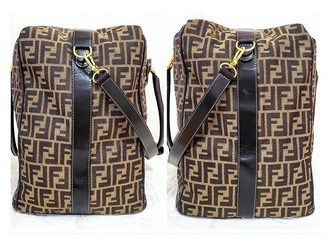 Fendi Borsa a spalla incrociata Zucca Travel Marrone - vista 7