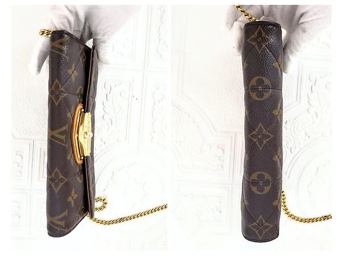 Louis Vuitton Cartera Sarah Turnlock Etoile Castaño - vista 9