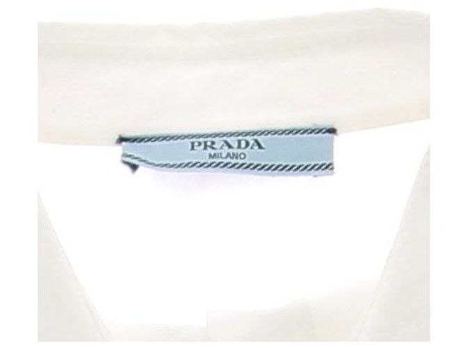 Prada Camicia bianca con spalle scoperte Bianco - vista 6