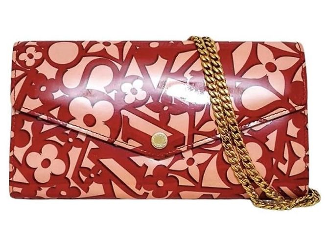 Louis Vuitton Portafoglio Monogramma Dolce Rosa Rosso - vista 4