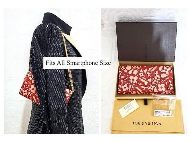 Louis Vuitton Portafoglio Monogramma Dolce Rosa Rosso - vista 6