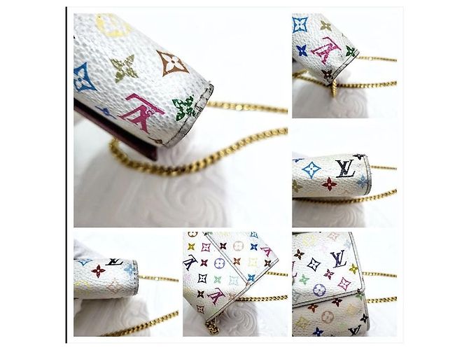 Louis Vuitton Monogram Multicolore Wallet White Leather - view 5