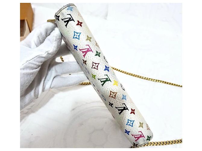 Louis Vuitton Monogram Multicolore Wallet White Leather - view 9