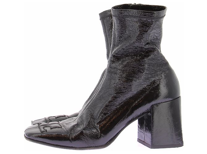 Courreges Botines negros 'Reedición' de vinilo - vista 2