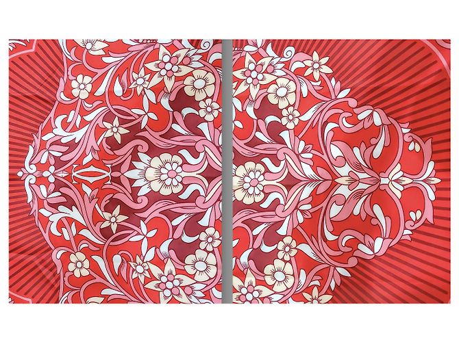 Cartier Seidenschal Rot - Ansicht 11