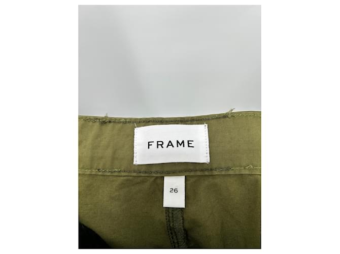 Vaqueros Frame Denim Caqui de Algodón Talla 26 - vista 3