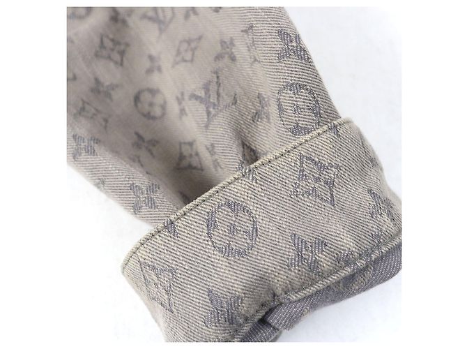 Chaqueta de mezclilla de algodón poliéster Monogram Louis Vuitton Gris - vista 13