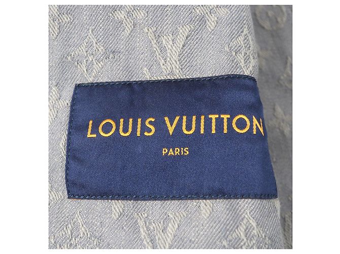 Chaqueta de mezclilla de algodón poliéster Monogram Louis Vuitton Gris - vista 7