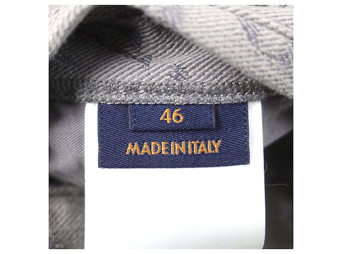 Chaqueta de mezclilla de algodón poliéster Monogram Louis Vuitton Gris - vista 8