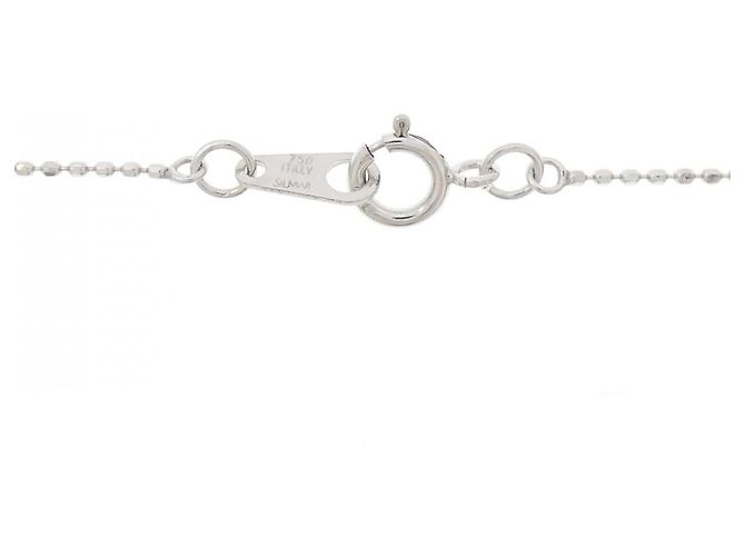 Autre Marque Collana a Croce con Diamanti in Oro Bianco Au750 Argento - vista 5