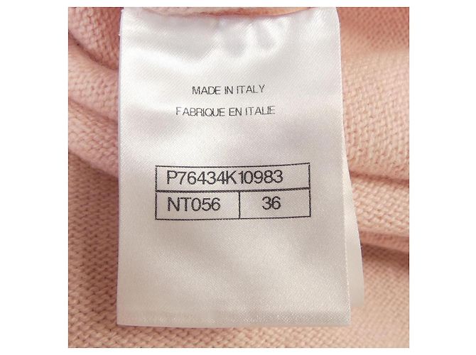 Timeless Chanel LOOK28 Kaschmirkleid Pink Weiß - Ansicht 4