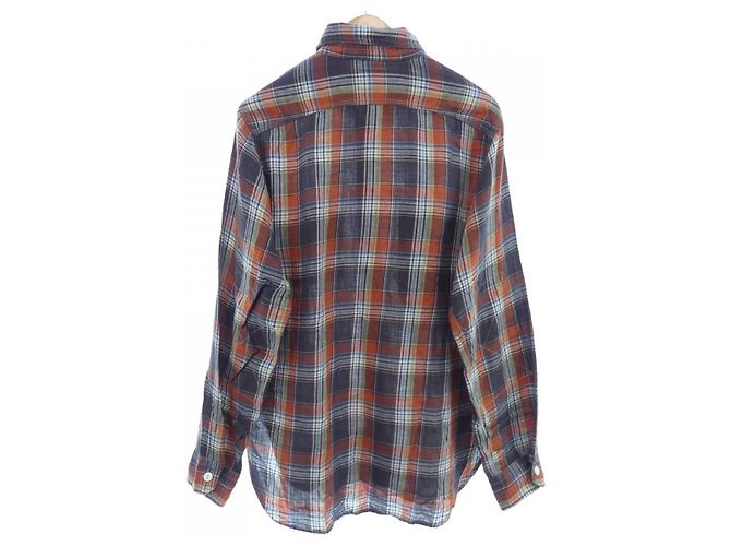 Autre Marque Camicia a quadri Engineered Garments Marrone Arancione - vista 2