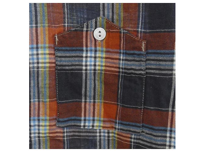 Autre Marque Camicia a quadri Engineered Garments Marrone Arancione - vista 6