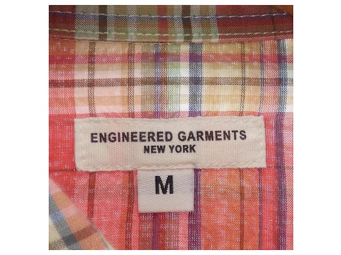 Autre Marque Camisa de algodão xadrez Engineered Garments Rosa - vista 4