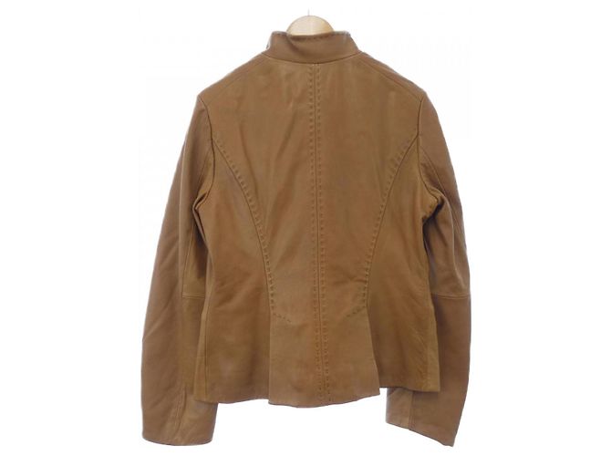Autre Marque Chaqueta de cuero BCBGMAXAZRIA Castaño - vista 2