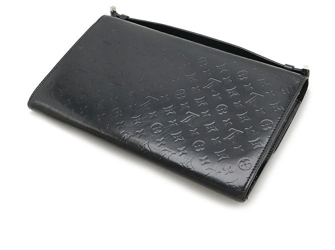 Louis Vuitton Monogram Mini Glace clutch bag Black - view 2