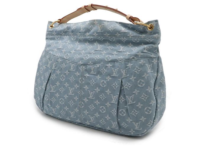 Borsa a spalla in denim Monogram Louis Vuitton Blu - vista 2