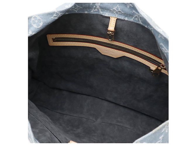 Borsa a spalla in denim Monogram Louis Vuitton Blu - vista 6